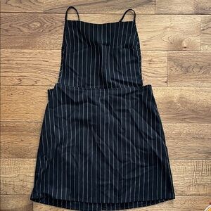 Forever 21 Black and White Striped Backless Dress